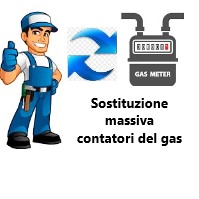 Sostituzione massiva contatori domestici gas metano G4-G6