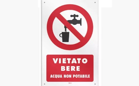 ACQUA NON POTABILE - fontana pubblica in localit Passo Cordone 